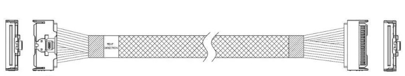 

Кабель JPC P7321GB01000-9 MCIO x8 74P (STRAIGHT TYPE)-to-MCIO x8 74P (STRAIGHT TYPE), 100cm, P7321GB01000-9
