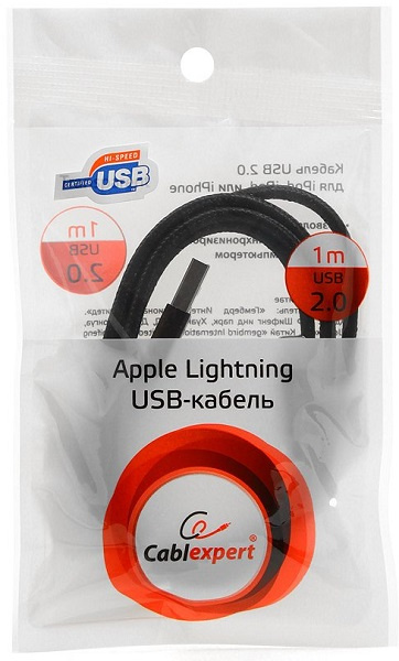 фото Кабель интерфейсный USB 2.0 Cablexpert AM/Lightning 8P в Красноярске