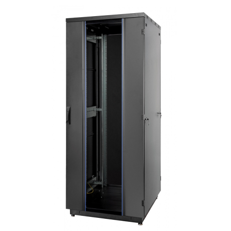 Изображение товара Телекоммуникационный шкаф Eurolan 60F-42-8A-31BL с 42U, стеклянной дверью и максимальной нагрузкой 