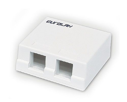 

Адаптер Eurolan 12B-00-02WT 2М для настенной информационной розетки, 12B-00-02WT