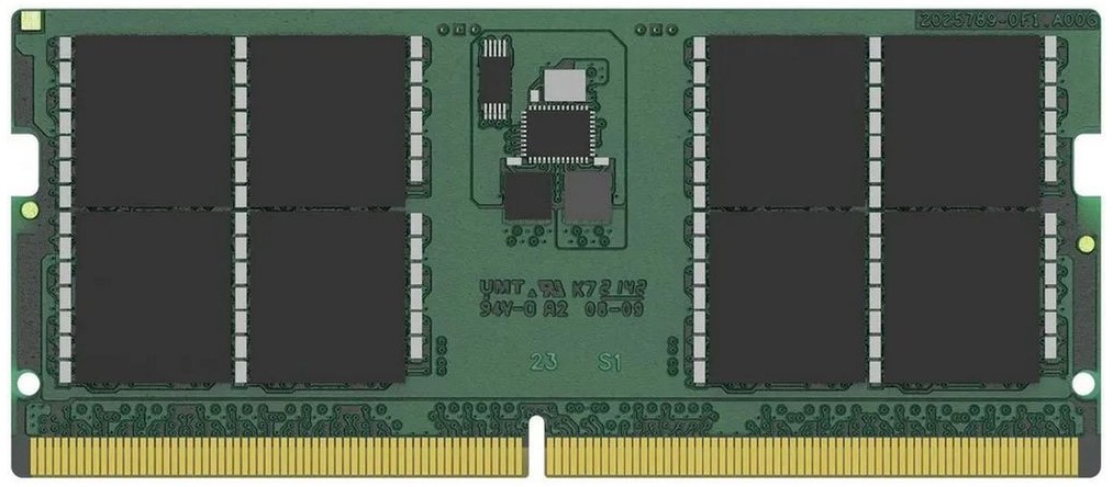 

Модуль памяти SODIMM DDR5 48GB Kingston KVR56S46BD8-48 5600MHz CL46 2RX8 1.1V 24Gbit 262-pin, KVR56S46BD8-48