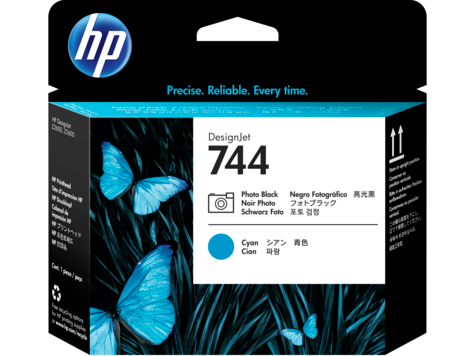 

Печатающая головка HP 744 F9J86A DesignJet, Черная для фотопечати/Голубая, 744