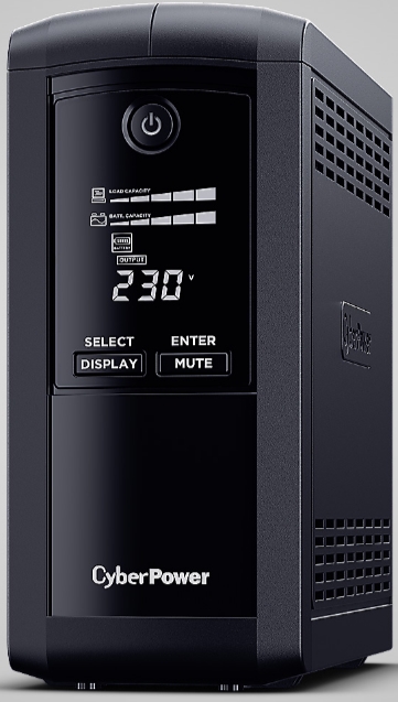 

Источник бесперебойного питания CyberPower VP1000EILCD line-Interactive 1000VA/550W USB/RS-232/RJ11/45 (6 IEC С13), VP1000EILCD