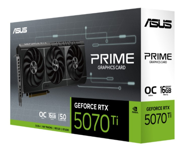 фото Видеокарта ASUS GeForce RTX 5070 TI PRIME OC (PRIME-RTX5070TI-O16G) в Омске
