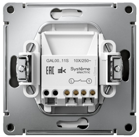 фото Выключатель одноклавишный  Systeme Electric GAL001411S в Красноярске