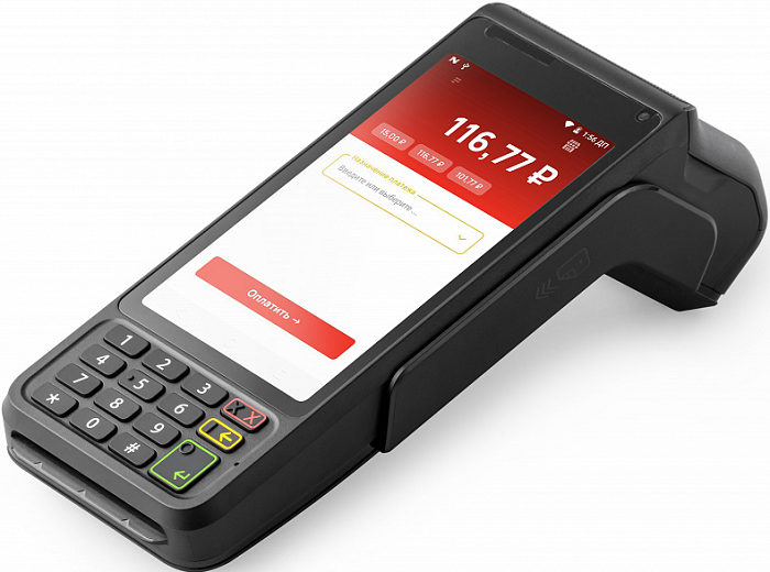 

Терминал АТОЛ PT-5 АТОЛ 56451 2 SIM, 2600mAh, черный (автономный режим), 56451