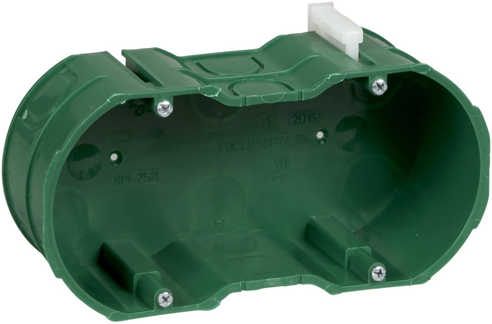 

Коробка установочная Systeme Electric KM-252 скрытой установки двойная, KM-252