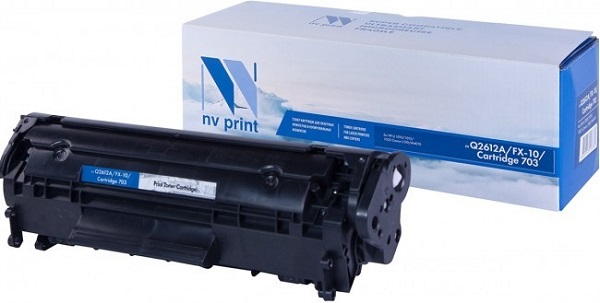 

Картридж NVP Q2612A/FX10/703 для HP LaserJet M1005/1010/1012/1015/1020/1022/M1319f/3015/3020/3030/3050/3050z/Canon i-SENSYS FAX-L95/100/120/140/160/MF, Q2612A/FX10/703