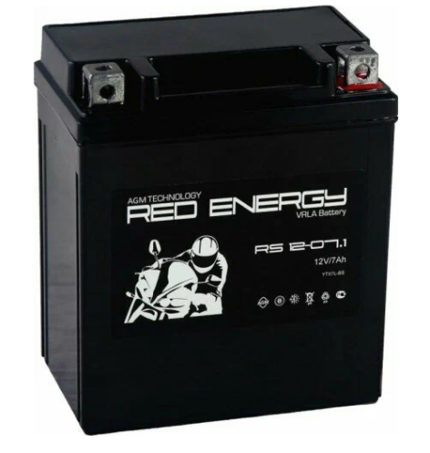 Изображение товара Delta RS 1207.1 мототот аккумулятор 12В 7Ач болтовое подключение