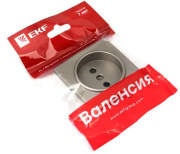 фото Накладка розетки без заземления EKF ESR10-L-022-40