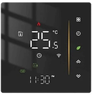 

Терморегулятор Moes ZHT-006-GB-BK умный для теплого пола Zigbee Electric Heating Thermostat Black (черный), ZHT-006-GB-BK