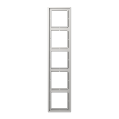 Изображение товара Рамка Jung LS985LG для монтажных устройств 5 постов для вертикальной и горизонтальной установки