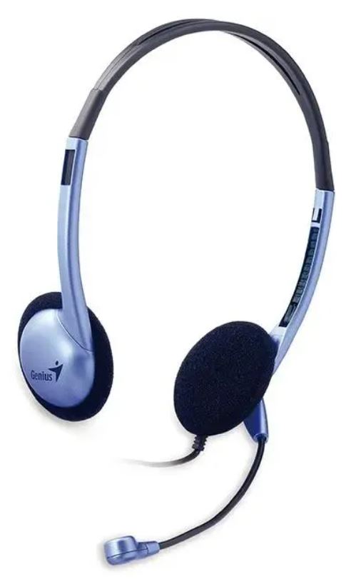 

Гарнитура проводная Genius HS-02B 31710037100 20 - 21000 Гц, jack 3.5 mm, HS-02B