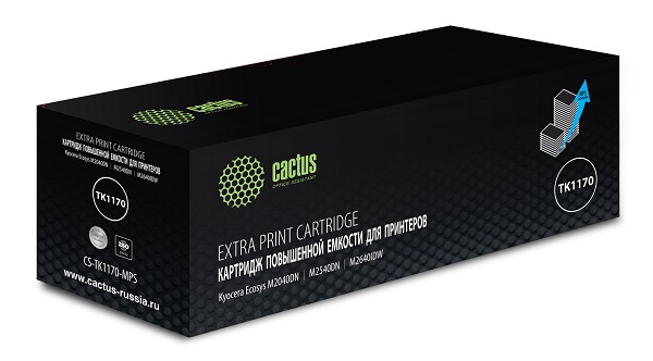 

Картридж Cactus CS-TK1170-MPS черный (12000стр.) для Kyocera Ecosys M2040dn/ M2540dn/M2640idw, CS-TK1170-MPS