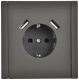 фото Розетка с заземлением с 2 USB  IEK FP-R14-16-U21-D31-K03 в Уфе