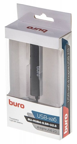 фото Разветвитель USB 2.0 Buro BU-HUB4-0.5R-U2.0 в Уфе