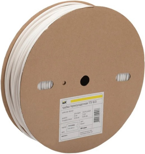 Изображение товара Трубка термоусадочная IEK UDRS-D40-50-K06 для изоляции проводов