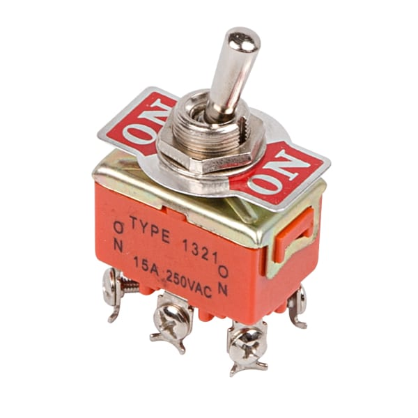 

Тумблер Rexant 36-4131 250V 15А (6c) ON-ON двухполюсный (KN-202), 36-4131