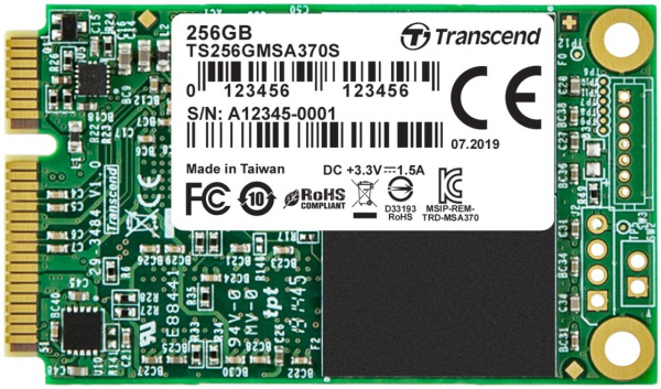 фото Накопитель SSD mSATA Transcend TS256GMSA370S в Екатеринбурге 256 ГБ