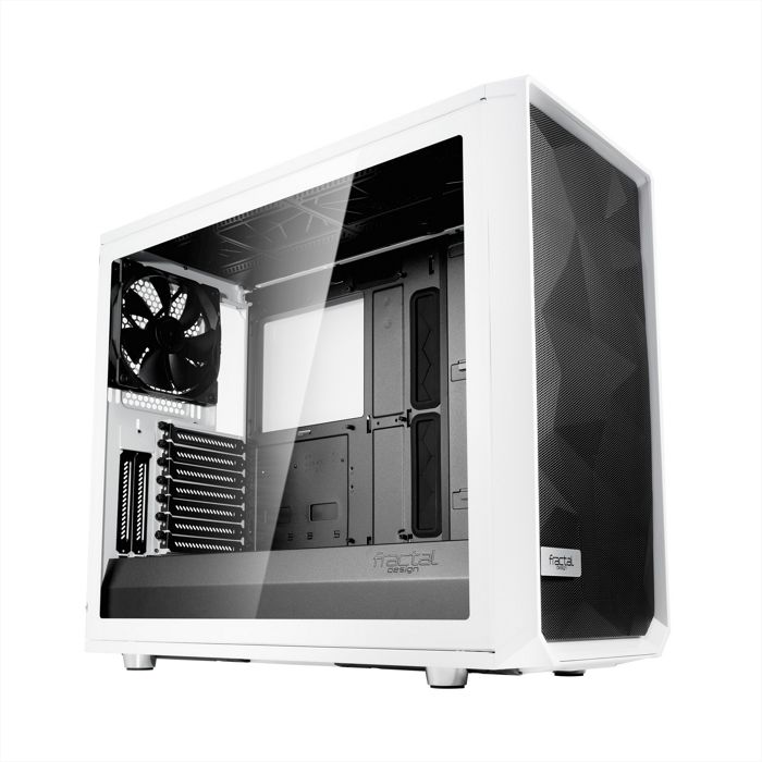 

Корпус eATX Fractal Design Meshify 2 White TG Clear Tint FD-C-MES2A-05 белый, без БП, боковая панель из закаленного стекла, 2*USB 3.0, USB Type-С, aud, Meshify 2 White TG Clear Tint