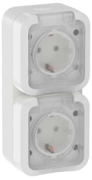 фото Розетка двухместная с заземлением  IEK TS-R26-16-55-V-K01 в Санкт-Петербургe