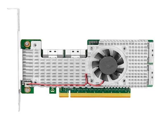 

Адаптер LR-LINK LRNV9F48 PCle 4.0 x16 4*SFF-8654 8i NVMe, LRNV9F48