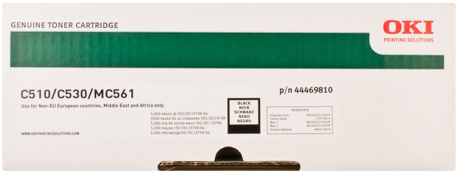

Картридж OKI 44469810 черный для MC561dn (5000 страниц) (44469804), 44469810