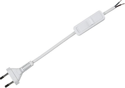 Изображение товара Шнур Zamel с выключателем 1.98 м 2х0,5 мм2 CZN черный