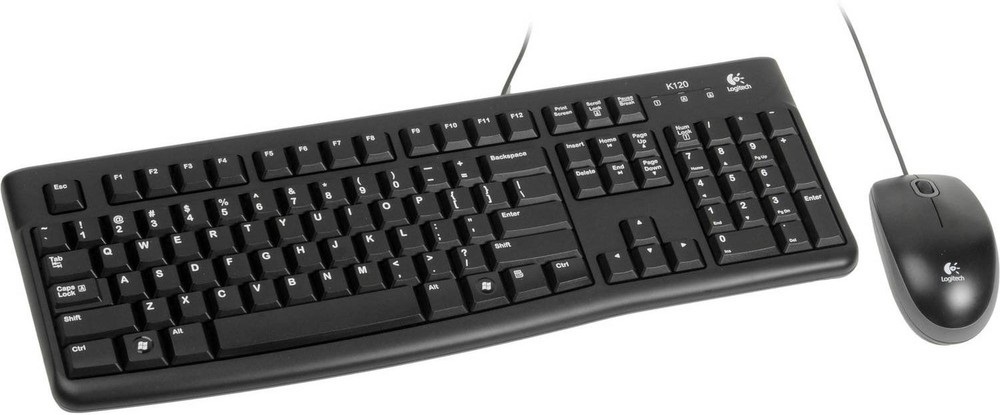 

Клавиатура и мышь Logitech Desktop MK121 920-010963 клавиатура: черная, 104 клавиши с защитой от воды, RUS/LAT заводское нанесение, USB 1.5м; мышь: че, Desktop MK121