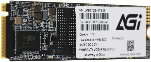 фото Накопитель SSD M.2 2280 AGI AI828 в Челябинске 1024 ГБ