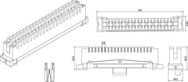 фото Плинт  Hyperline KR-PL-10-BRK-0
