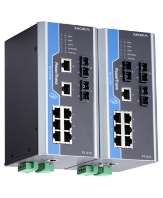 

Коммутатор управляемый MOXA PT-510-MM-SC-24 DIN-Rail switch, 8 x10/100BaseT(X), 2 x 100BaseFX MM, SC connectors, 1 power su, PT-510-MM-SC-24