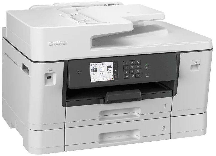 

МФУ цветное Brother MFC-J3940DW А3, цветное, принтер/копир/сканер/факс, 28 стр/мин, 256MB, ч/б 4800x1200 dpi, ADF50, Duplex, Ethernet, USB, WiFi, NFC,, MFC-J3940DW