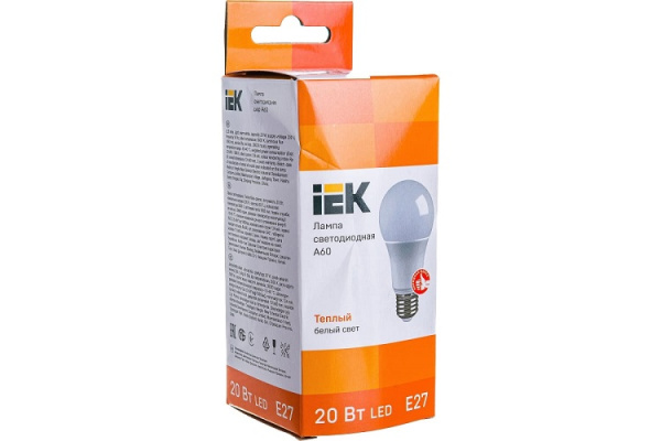 фото Лампа светодиодная IEK LLE-A60-20-230-30-E27 в Перми