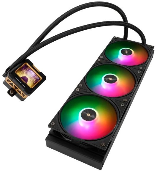 

Система охлаждения жидкостная Thermalright Frozen Warframe ULTRA 360 Black ARGB LGA115x/1200/1700/1851/AM4/AM5 (3*120mm, 2000rpm, 70.84CFM, 22dBa), Frozen Warframe ULTRA 360 Black ARGB