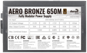 фото Блок питания AeroCool AERO BRONZE 650M