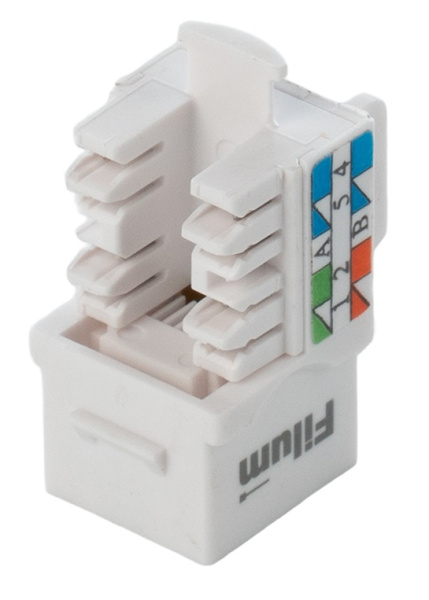 фото Модуль Keystone RJ45 UTP Filum FL-KJ-U6A-WT-90 в Перми