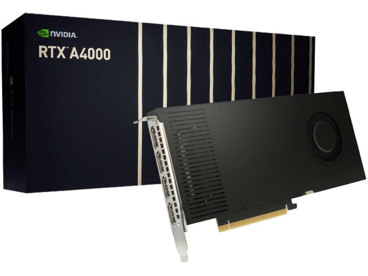 

Видеокарта PCI-E nVidia RTX A4000 900-5G190-2500-000 16GB GDDR6 256bit 8nm 735/14000MHz 4*DP BOX, RTX A4000
