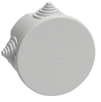 Изображение товара Электроустановочная коробка IEK UKO11-075-040-000-K41-44 с 4 вводами из пластика