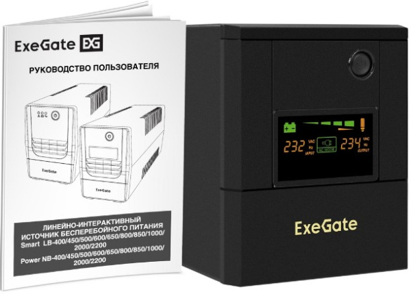 фото Источник бесперебойного питания  Exegate Smart LB-2000.LCD.AVR.4SH.USB в Санкт-Петербургe