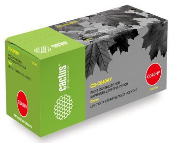 

Тонер-картридж Cactus CS-C040HY для Canon LBP 710CX I-SENSYS/712CX I-SENSYS, желтый (10000стр.), CS-C040HY