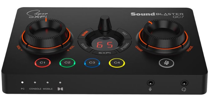 

Звуковая карта USB 3.0 Creative Sound Blaster GC7 Super X-Fi Ultra DSP, 7.1 Ret, Sound Blaster GC7