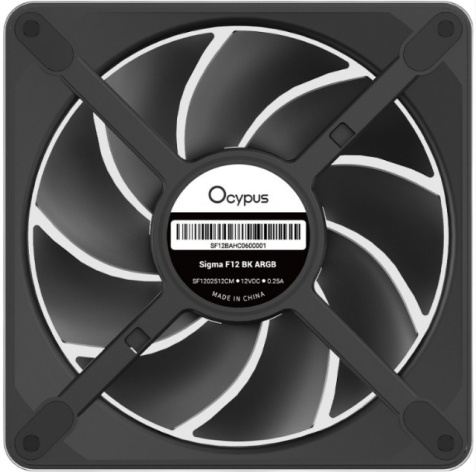 фото Вентилятор для корпуса Ocypus Sigma-F12-BK ARGB в Омске