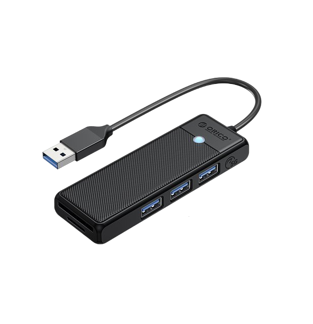 

Разветвитель Orico PAPW3AT-U3-015-BK-EP с 3xUSB-A 3.0, 1xTF/SD, 5 Гбит/с, подключение через USB-A, кабель 0,15м, чёрный, PAPW3AT-U3-015-BK-EP