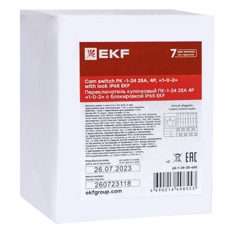 фото Переключатель кулачковый  EKF pk-1-24-25-a65 в Уфе
