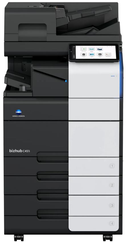 

МФУ лазерное цветное Konica Minolta bizhub C451i ADXG021 SRA3, 45 ppm, 8GB, SSD 250GB, Duplex,USB 2.0, Gigabit Ethernet, лотки 2х500л,без тонера (заме, bizhub C451i