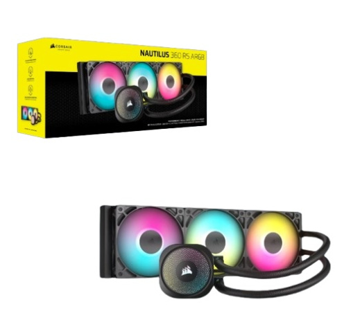 фото Система охлаждения жидкостная Corsair NAUTILUS 360 ARGB