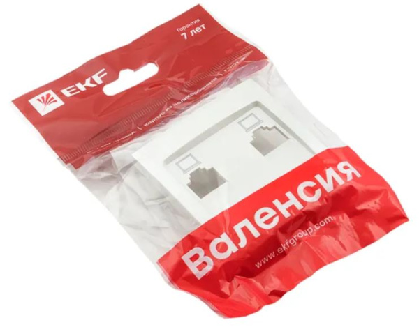 фото Накладка розетки компьютерной  EKF ESK02-L-035-50 в Омске