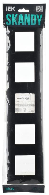 

Рамка пятерная IEK SK-M52-K02 SKANDY SK-F05Bl Черный, SK-M52-K02