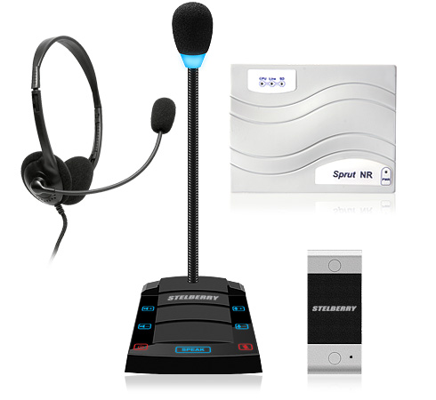 

Переговорное устройство Stelberry SX-412 / 1 "клиент-кассир" (S-412 - 1шт) с возможностью переключения на режим «Симплекс», подключение гарнитуры (в, SX-412 / 1